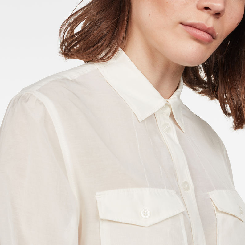 G-Star RAW® Camisa Rovic Boyfriend Beige detail shot