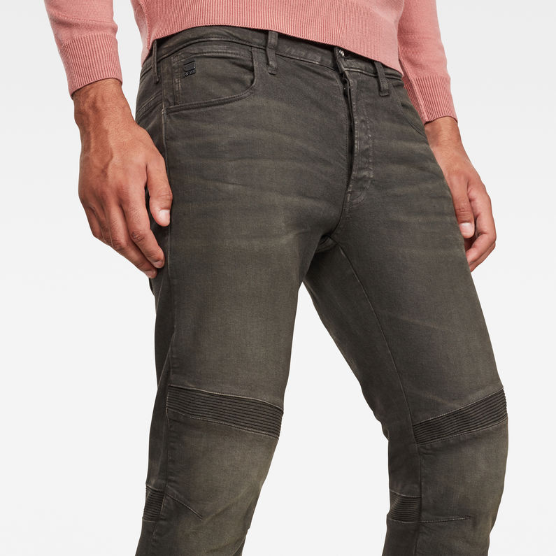 G-STAR® Motac 3D Slim Colored Jeans Grau detail shot