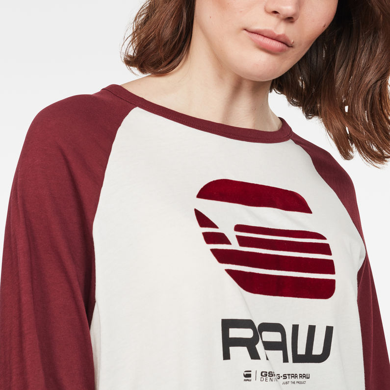 G-Star RAW® Graphic 25 Xzula Top Red detail shot