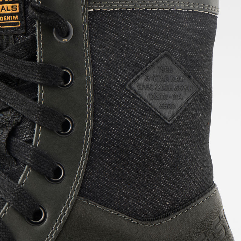 G-STAR® Bottes Tendric Zip Noir detail