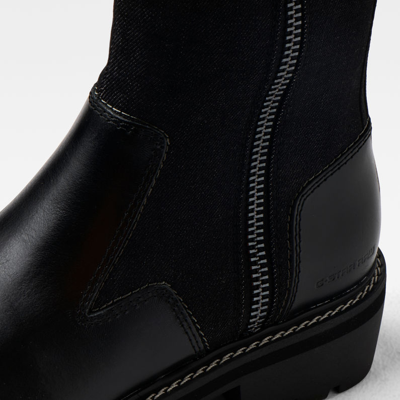 G-Star RAW® Minor Zip Boots High Black detail