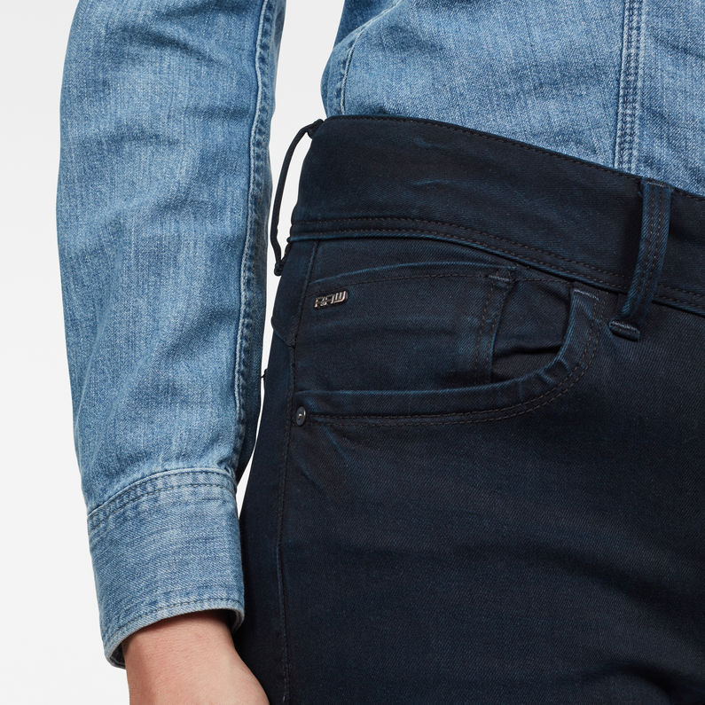 G-Star RAW® Lynn Mid Super Skinny Jeans Mittelblau detail shot