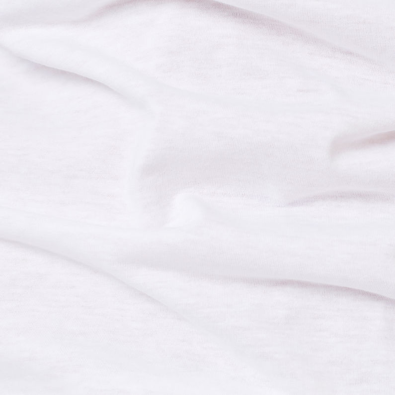 G-Star RAW® Basic Heather T-Shirt 2-Pack Weiß fabric shot