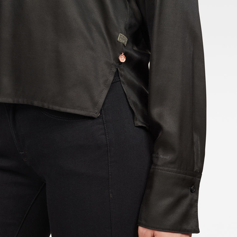 G-Star RAW® Camisa Ogee Straight Gris detail shot