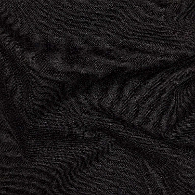 G-Star RAW® Graphic 27 Slim Top Black fabric shot