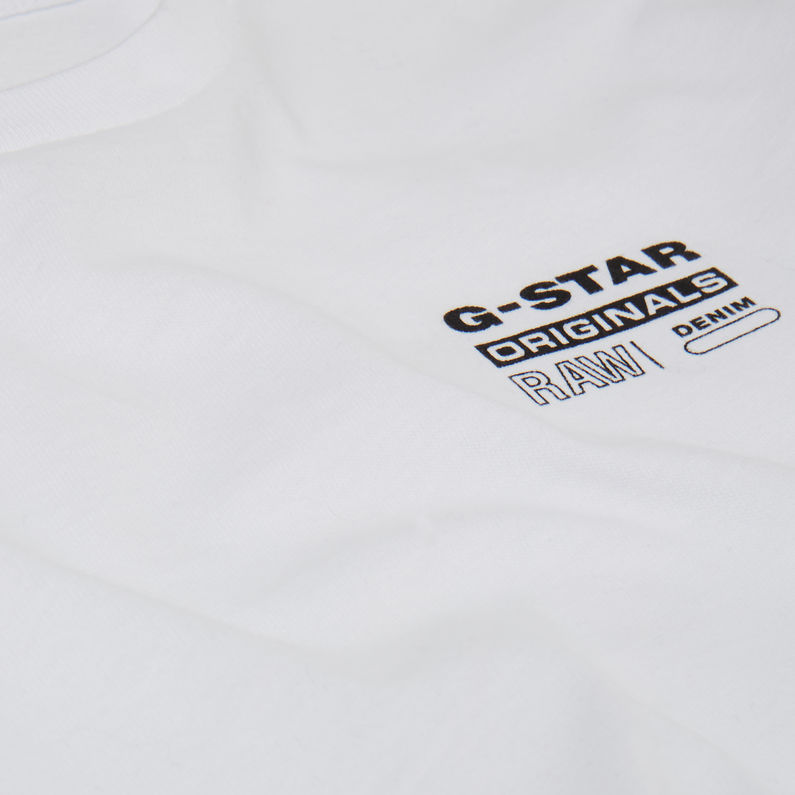 G-Star RAW® Graphic T-Shirt White detail shot