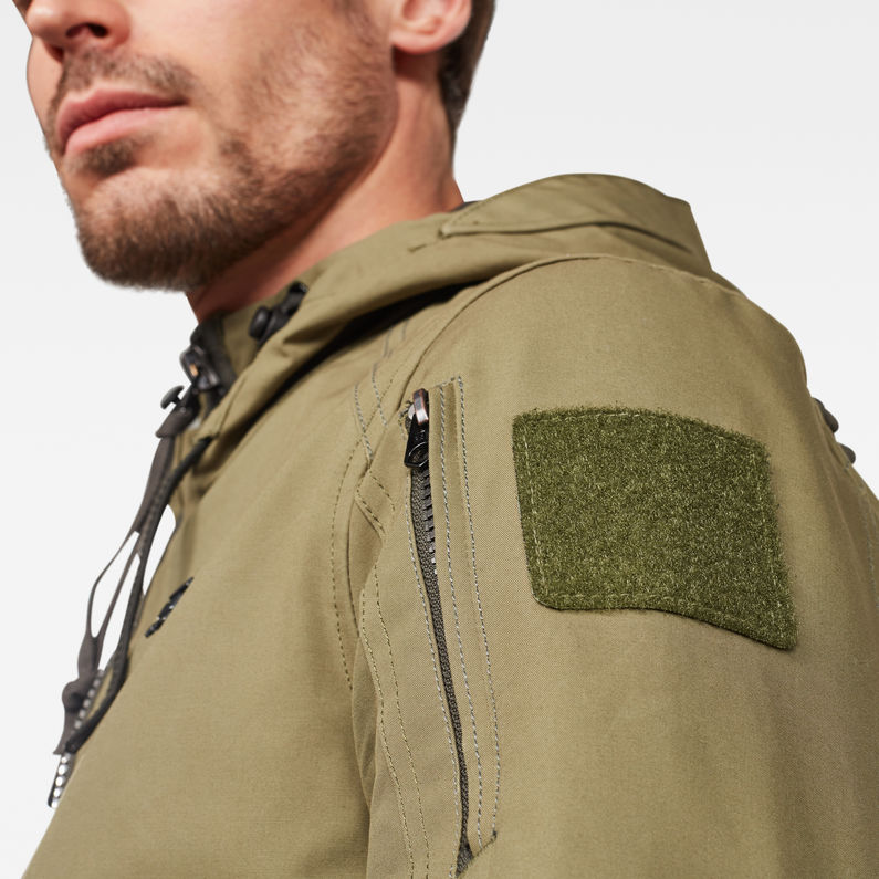 G-Star RAW® Batt Zip Jacket Green detail shot