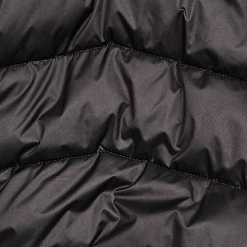 G-Star RAW® Veste Motac Quilted Hooded Noir fabric shot