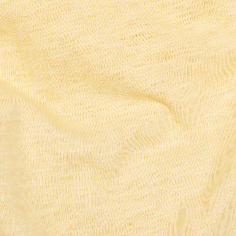 G-Star RAW® Camiseta Valtoras Overdyed Raglan Amarillo fabric shot
