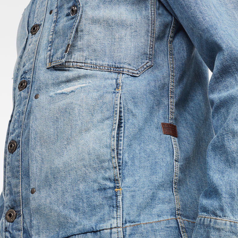 G-Star RAW® Scutar Utility Overshirt Medium blue detail shot