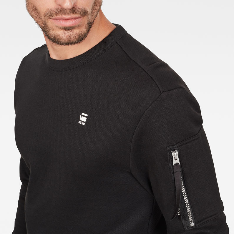 G-Star RAW® Camiseta Stalt Relaxed Negro detail shot