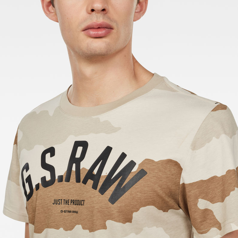 G-Star RAW® T-shirt Graphic 13 Beige detail shot