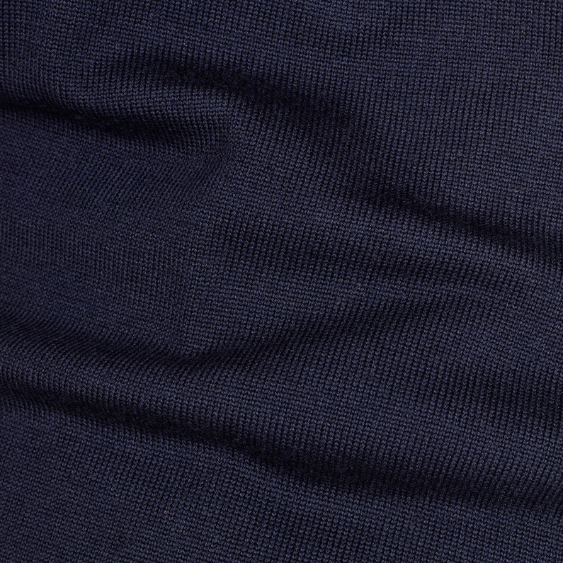 G-STAR® Core Strickpullover Dunkelblau fabric shot