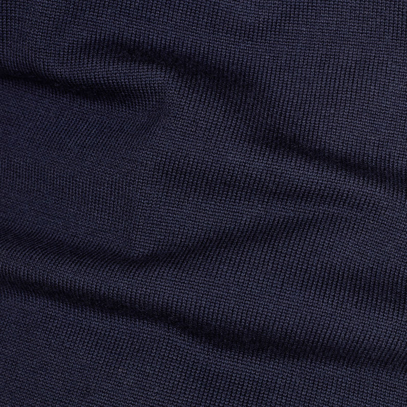 G-Star RAW® Core Knit Sweater Donkerblauw fabric shot