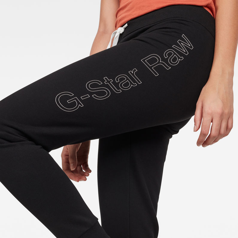 G-Star RAW® Fervor Skinny Sweatpants Black detail shot