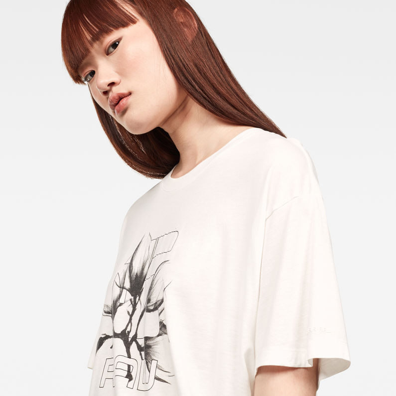 G-Star RAW® Haut Rijks Graphic 21 Boyfriend Beige detail shot