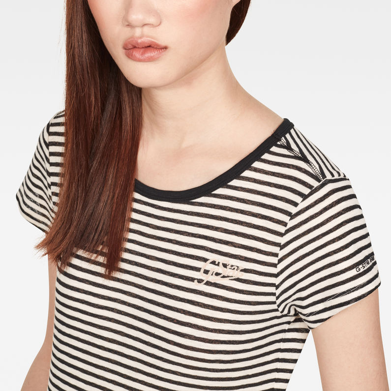 G-Star RAW® Top Graphic 26 Slim Blanco detail shot