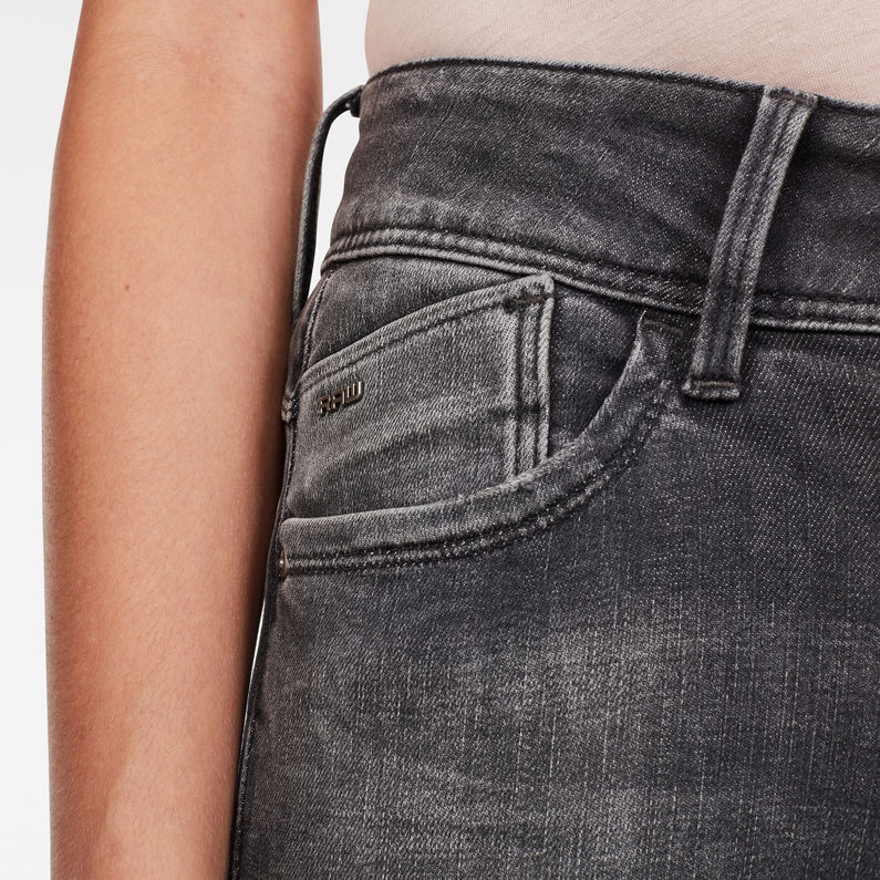 G-Star RAW® Lynn Mid Skinny Jeans Zwart detail shot
