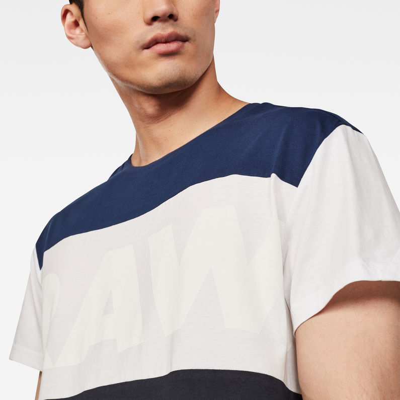 G-Star RAW® Camiseta Starkon Graphic Loose Azul oscuro detail shot