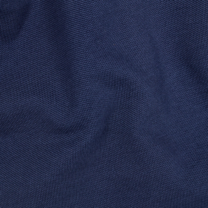G-Star RAW® Dunda Slim Stripe Polo Dark blue fabric shot