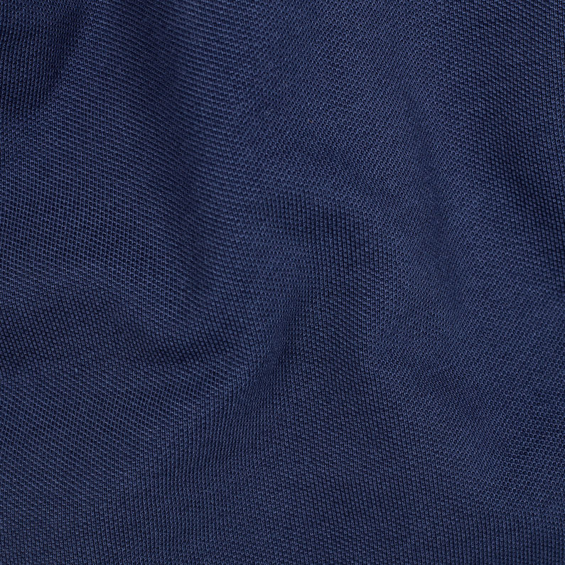 G-Star RAW® Polo Dunda Slim Stripe Bleu foncé fabric shot