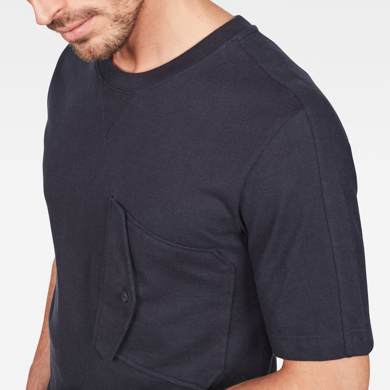 G-Star RAW® Korpaz Pocket T-Shirt Dark blue detail shot