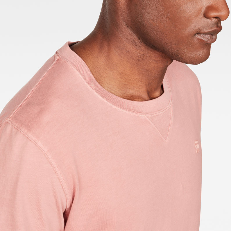 G-Star RAW® Earth Round Neck T-Shirt Pink detail shot