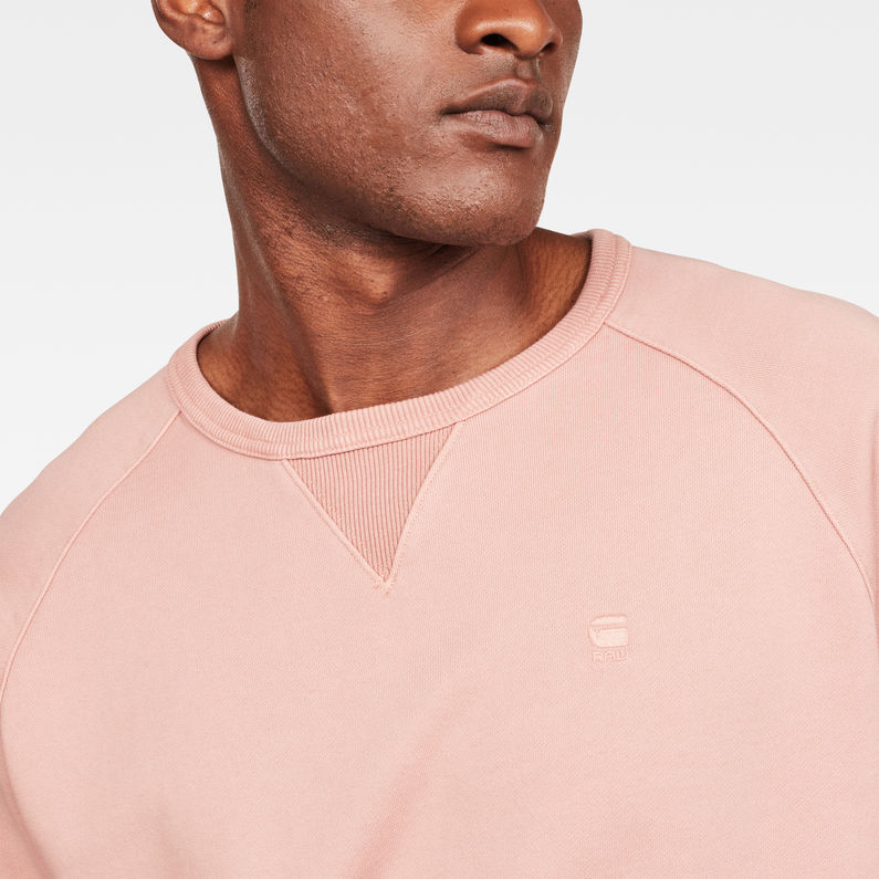 G-Star RAW® Earth Core Raglan Sweater Rosa detail shot