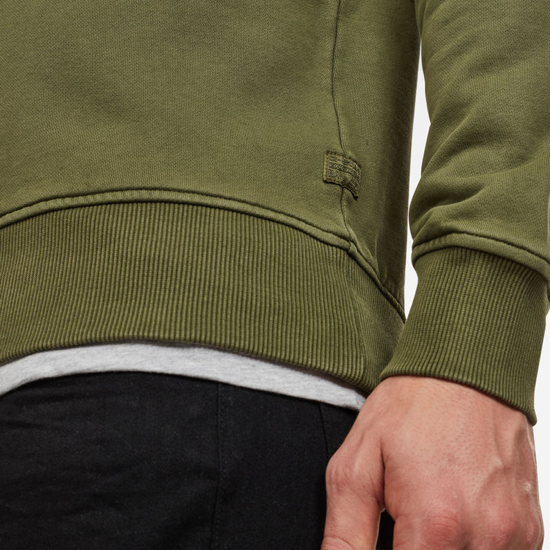 G-Star RAW® Graphic 18 Core Sweater Green detail shot