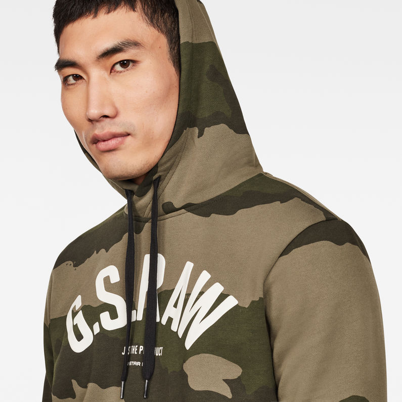 G-Star RAW® Sudadera Graphic 13 Core Verde detail shot