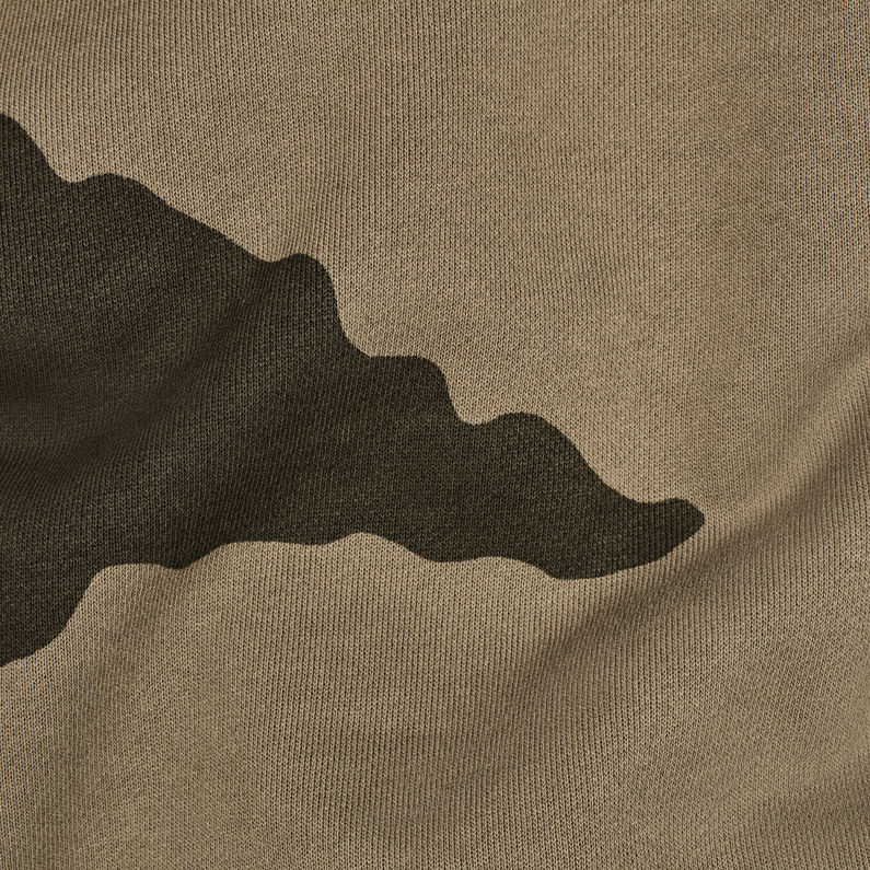 G-Star RAW® Sudadera Graphic 13 Core Verde fabric shot