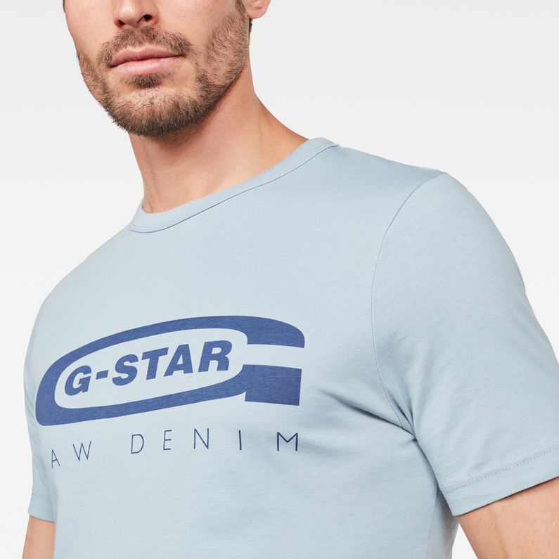 4 Slim T-Shirt | Ash Blue | G-Star RAW 