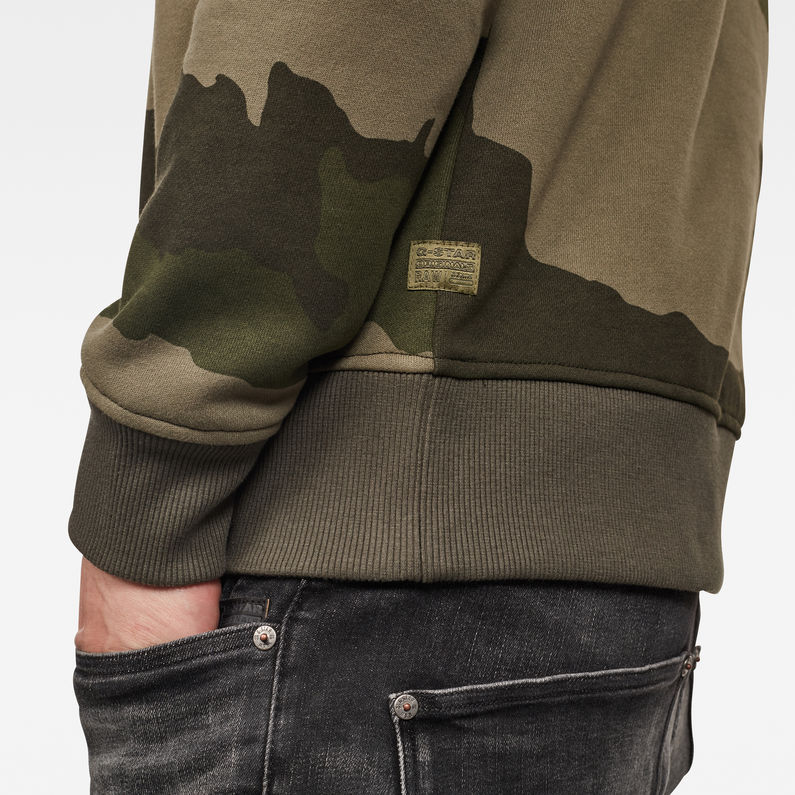 G-Star RAW® Graphic 19 Core Sweater Brown detail shot