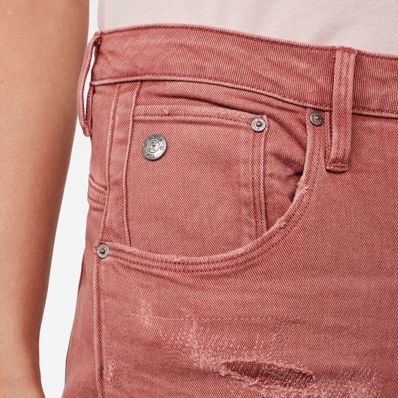 G-STAR® Arc 3D Low Boyfriend Earthtrace Restored Colored Jeans Pink detail shot