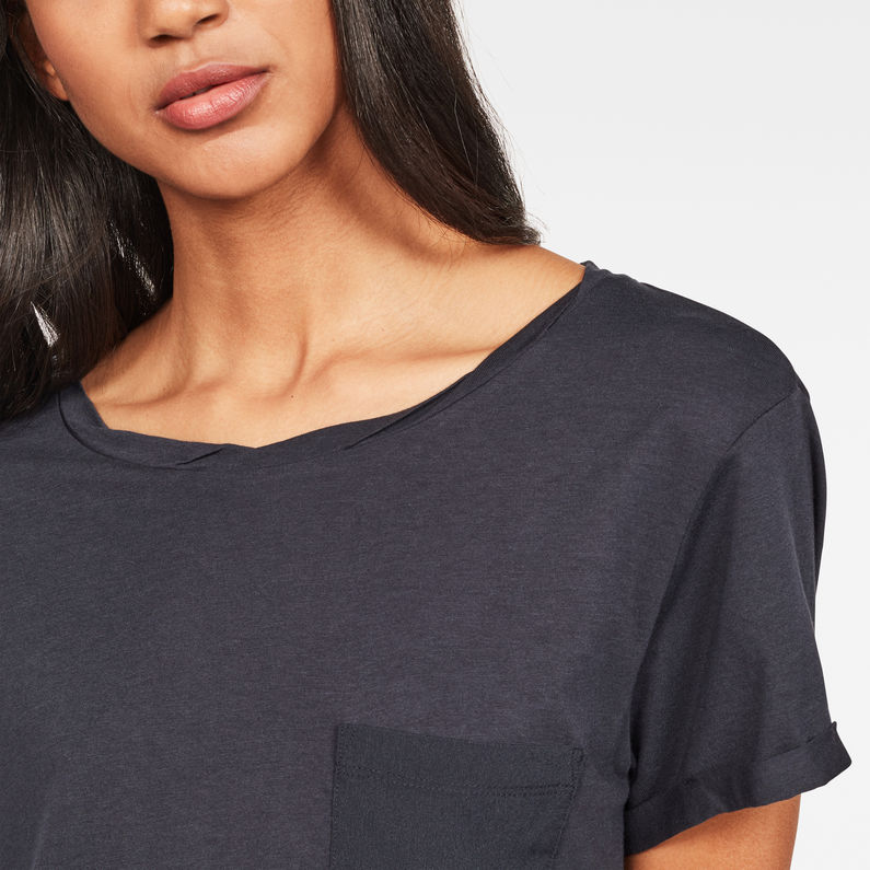 G-Star RAW® Cairn Loose Top Dark blue detail shot