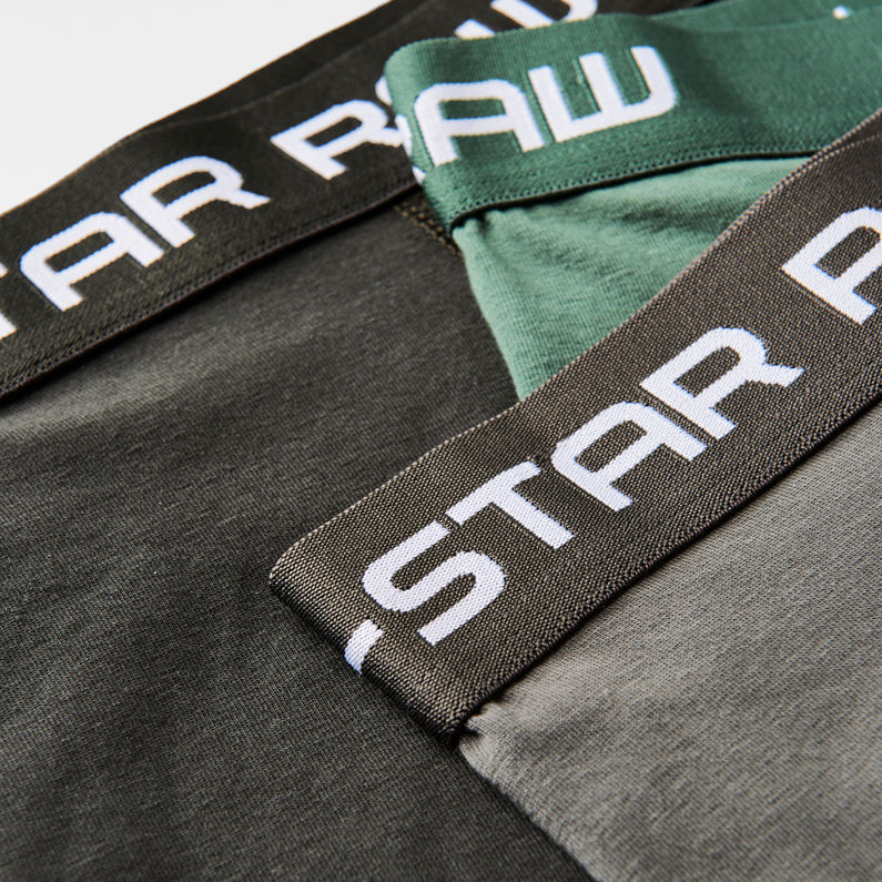 G-Star RAW® Classic Trunks 3-Pack Grün detail shot