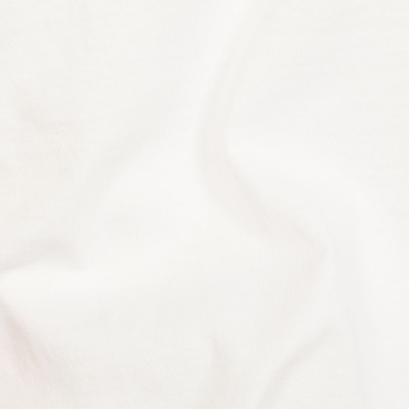 G-Star RAW® Graphic 20 Slim T-shirt Blanco fabric shot