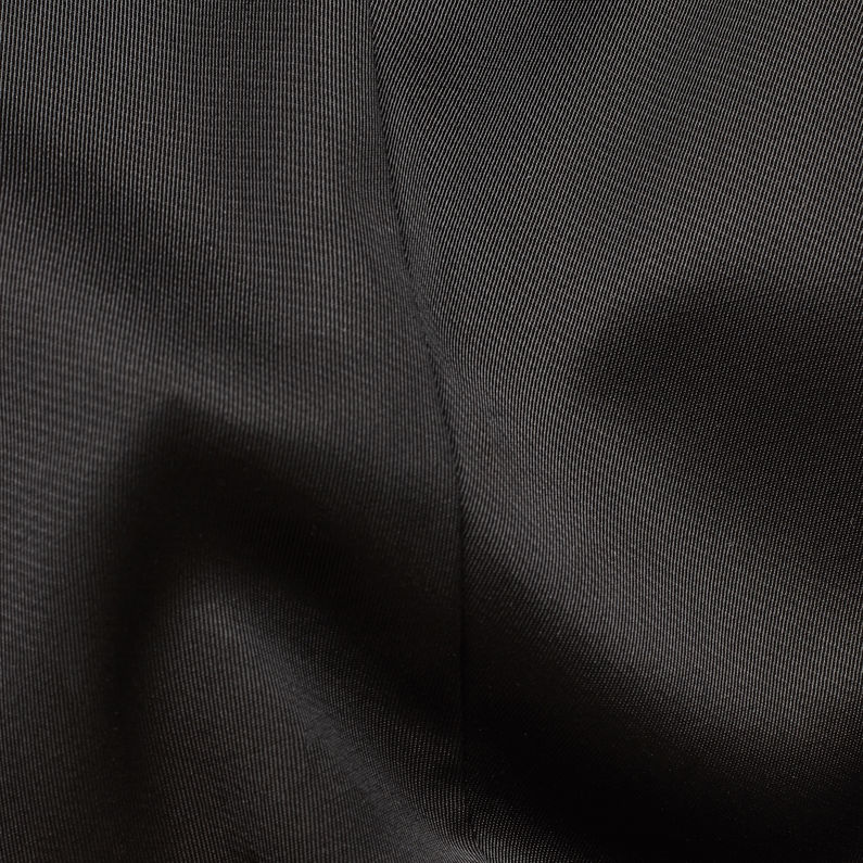 G-STAR® Lanc Mid Waist Straight Slit Pants Black fabric shot