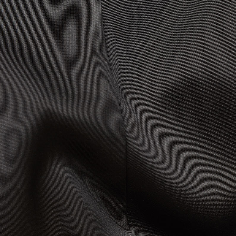 G-Star RAW® Lanc Mid Waist Straight Slit Pants Black fabric shot