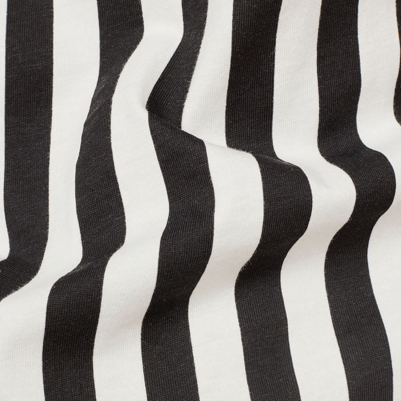 G-Star RAW® Hickory Stripe X25 Print T-Shirt Black fabric shot