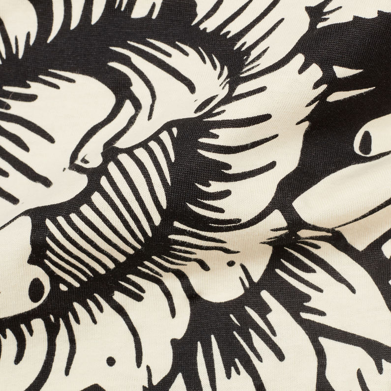 G-Star RAW® Thai Silk X25 Print T-Shirt Blanco fabric shot