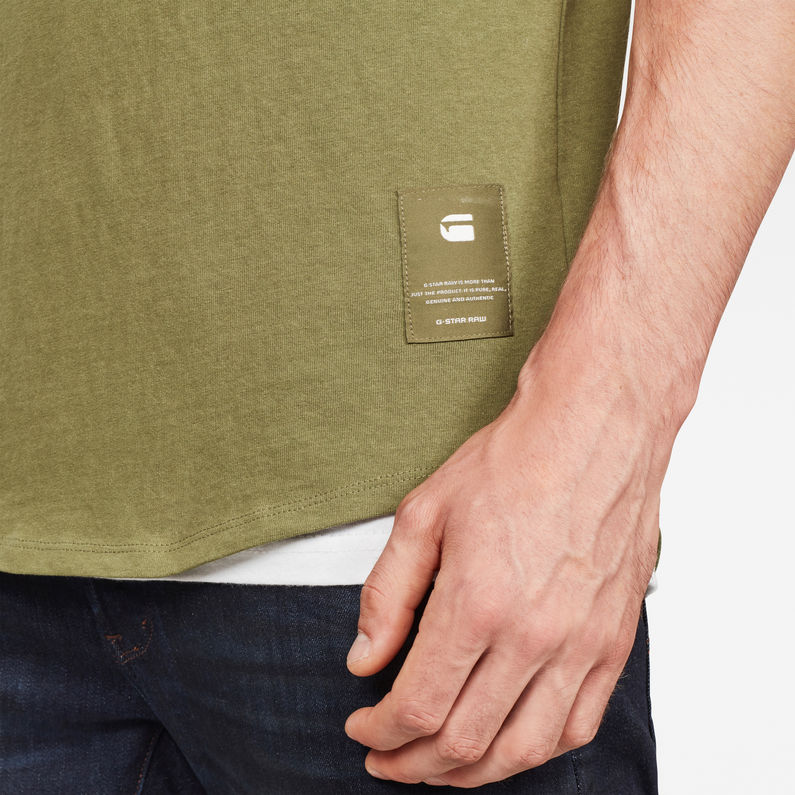 G-Star RAW® Swando New Relaxed T-Shirt Vert detail shot