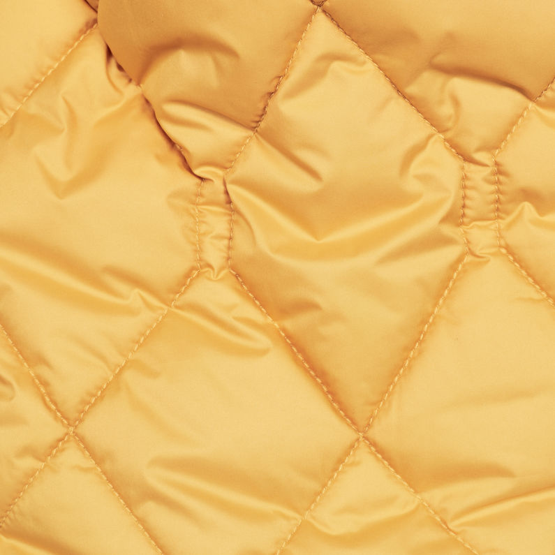 G-STAR® Meefic Quilted Overshirt Gelb fabric shot