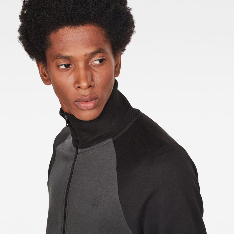 G-Star RAW® Camiseta Jirgi Zip Gris detail shot