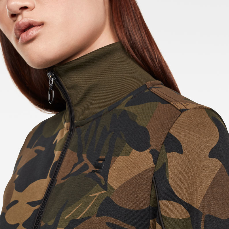 G-Star RAW® Lanc Slim Tracktop Sweater Green detail shot
