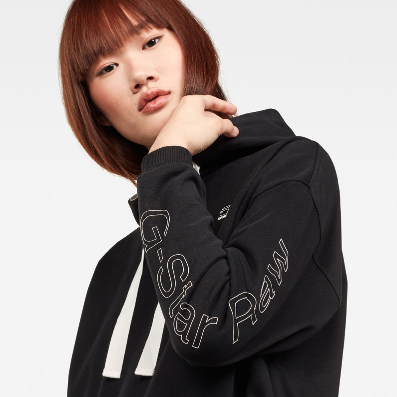 G-Star RAW® Vestido sudadera Scolla Negro detail shot