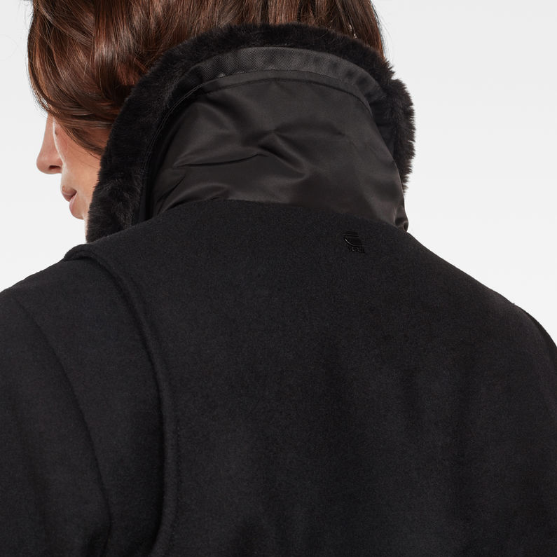 G-STAR® Rovic Aviator Bomber Jacket Black detail shot