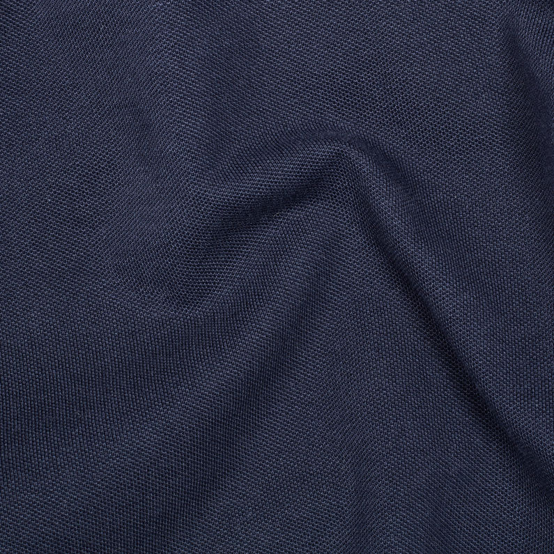 G-STAR® Oluv Slim Polo Dark blue fabric shot