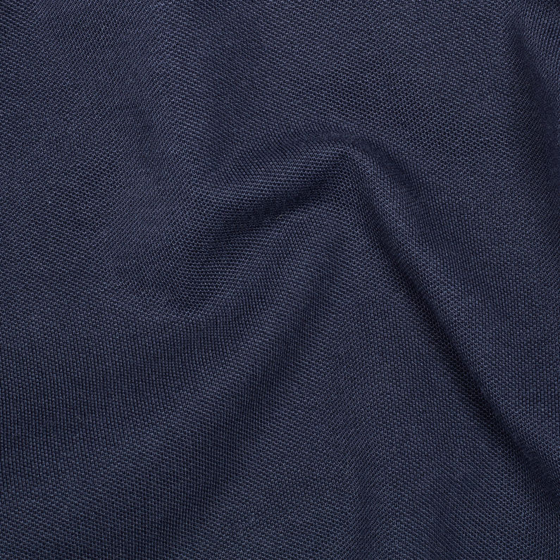 G-Star RAW® Oluv Slim Polo Bleu foncé fabric shot