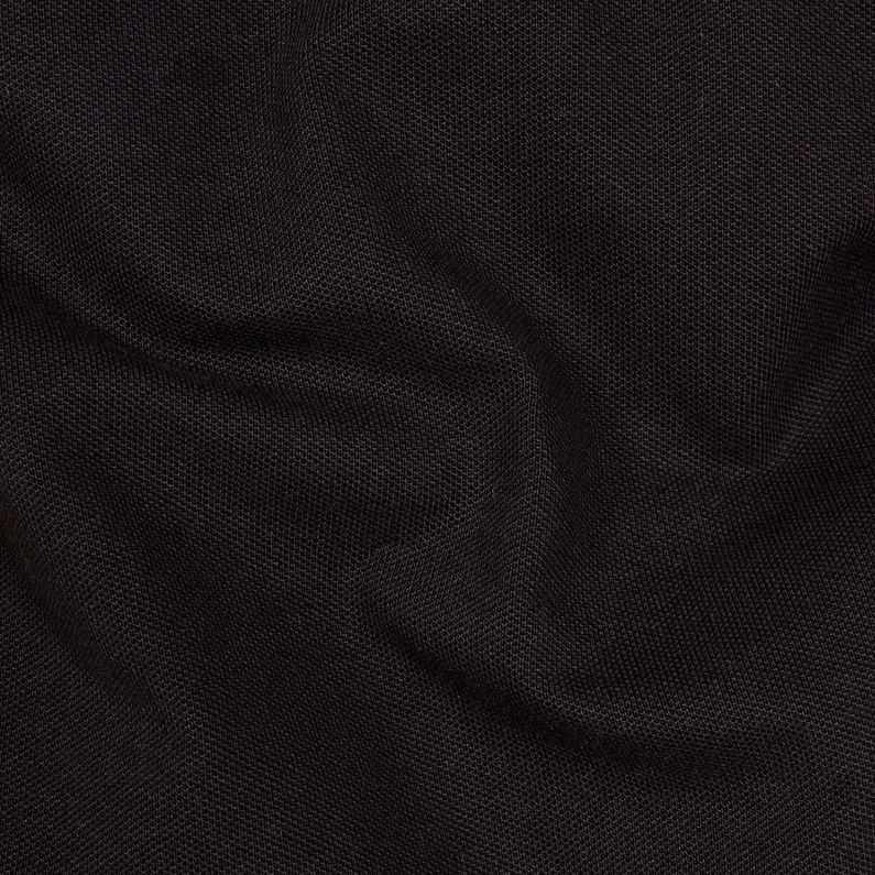 G-Star RAW® Oluv Slim Polo Noir fabric shot